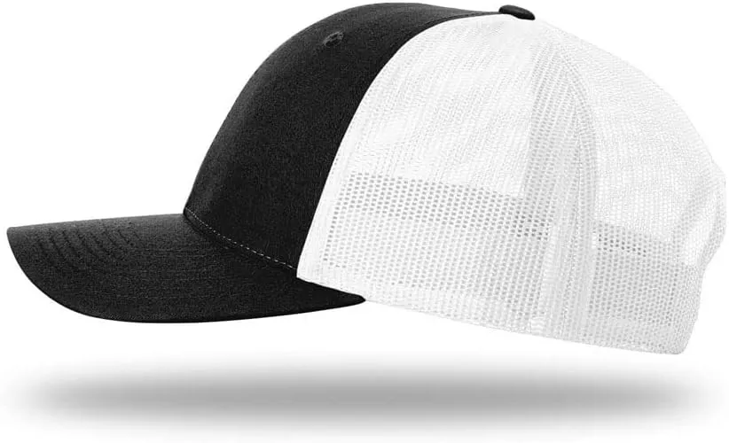 The Hat Pros | Richardson 115 Low-Profile Classic Trucker Snapback Hat Bundle with THP Hat & Clothing Brush