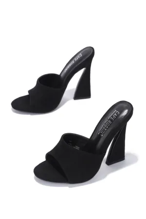 Toe Michelle Heel THENOIR Mule Slip Open On Time-limited sale Parker Pumps High Women Clear Nude Big offer
