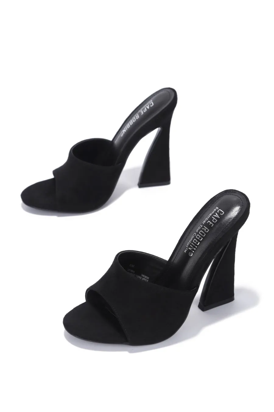 Toe Michelle Heel THENOIR Mule Slip Open On Time-limited sale Parker Pumps High Women Clear Nude Big offer