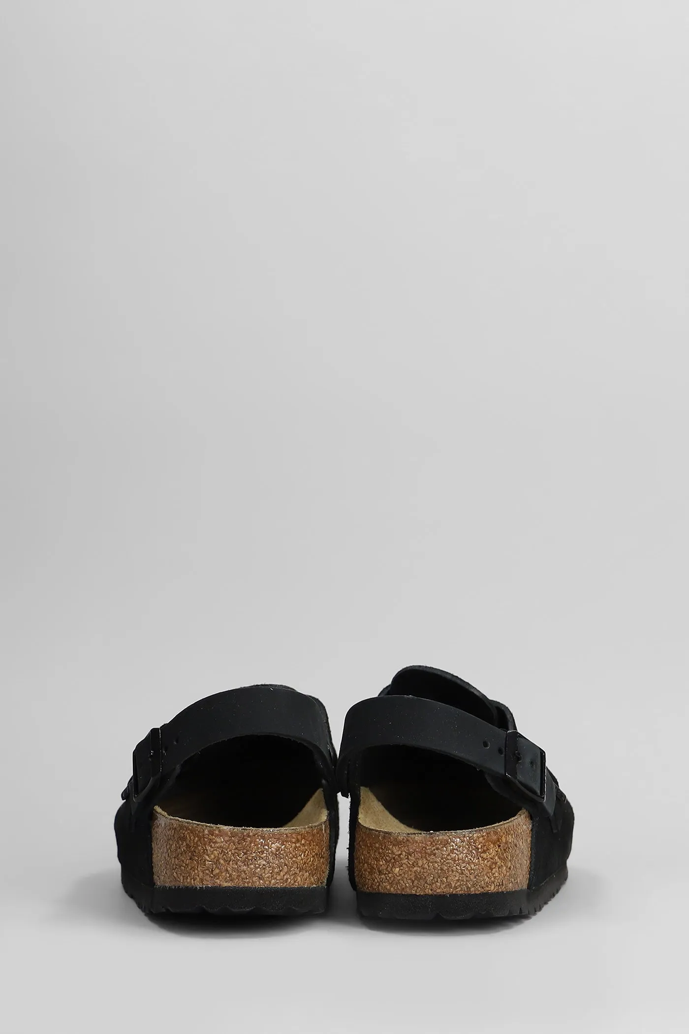 Tokio Slipper-Mule in black suede