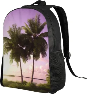 Travel Laptop Backpack Tropical tree Carry On Backpack Casual Daypack Waterproof Business Work Bag