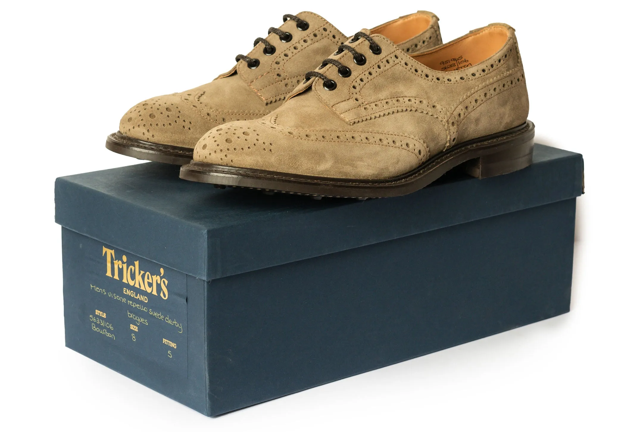Tricker's Bourton - Visone Repello Suede
