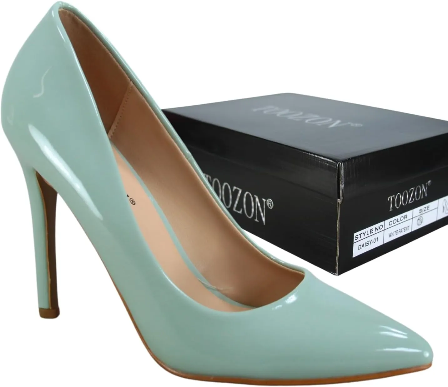 TZ Daisy-01 Women's Closed Toe Pointed Toe High Heel Wedding Dress Pump Shoes
