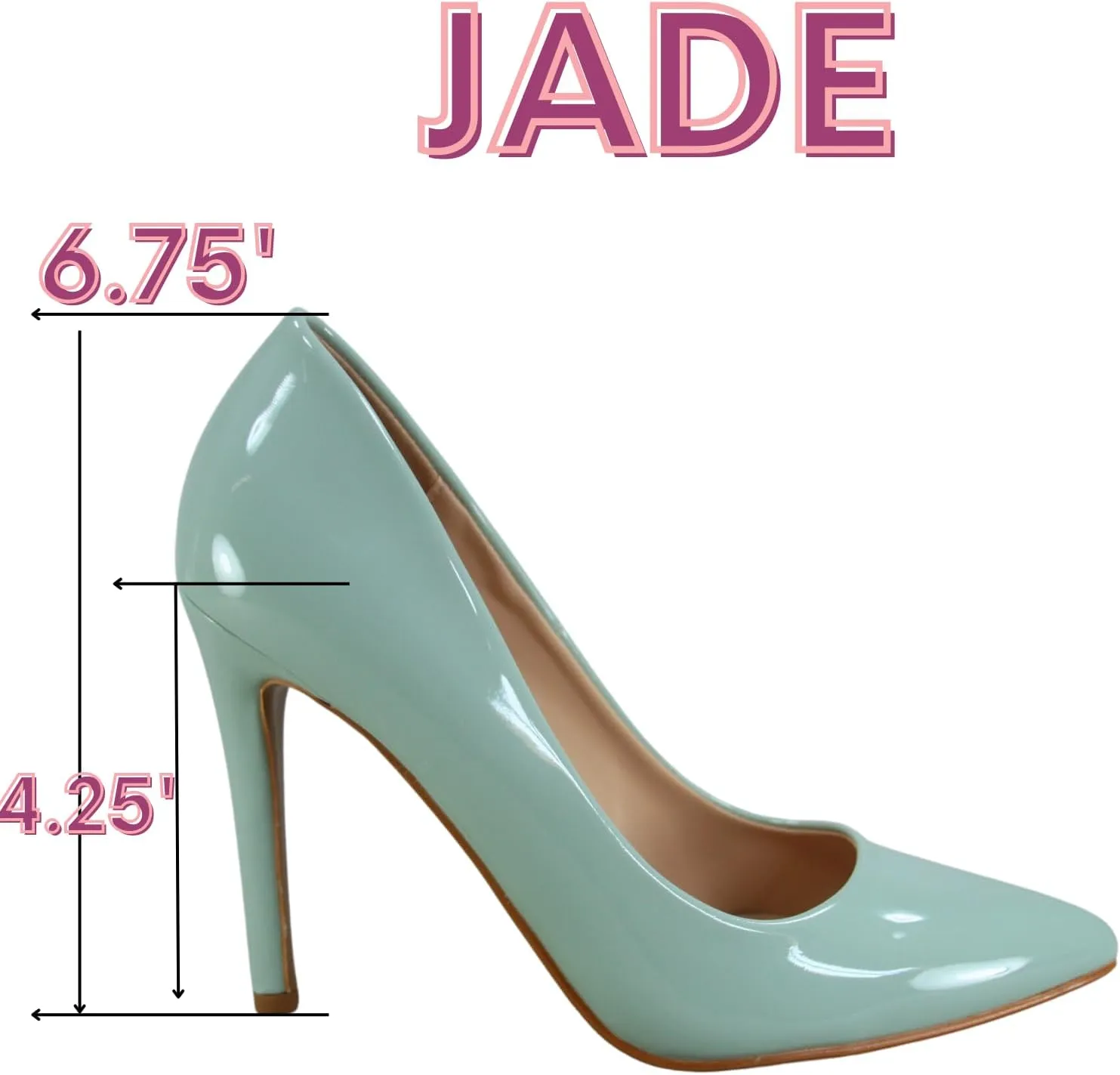 TZ Daisy-01 Women's Closed Toe Pointed Toe High Heel Wedding Dress Pump Shoes