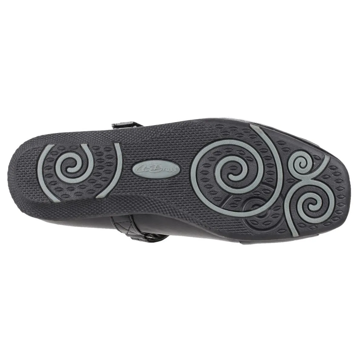 US Brass Claire Touch Fastening Bar Shoe Black
