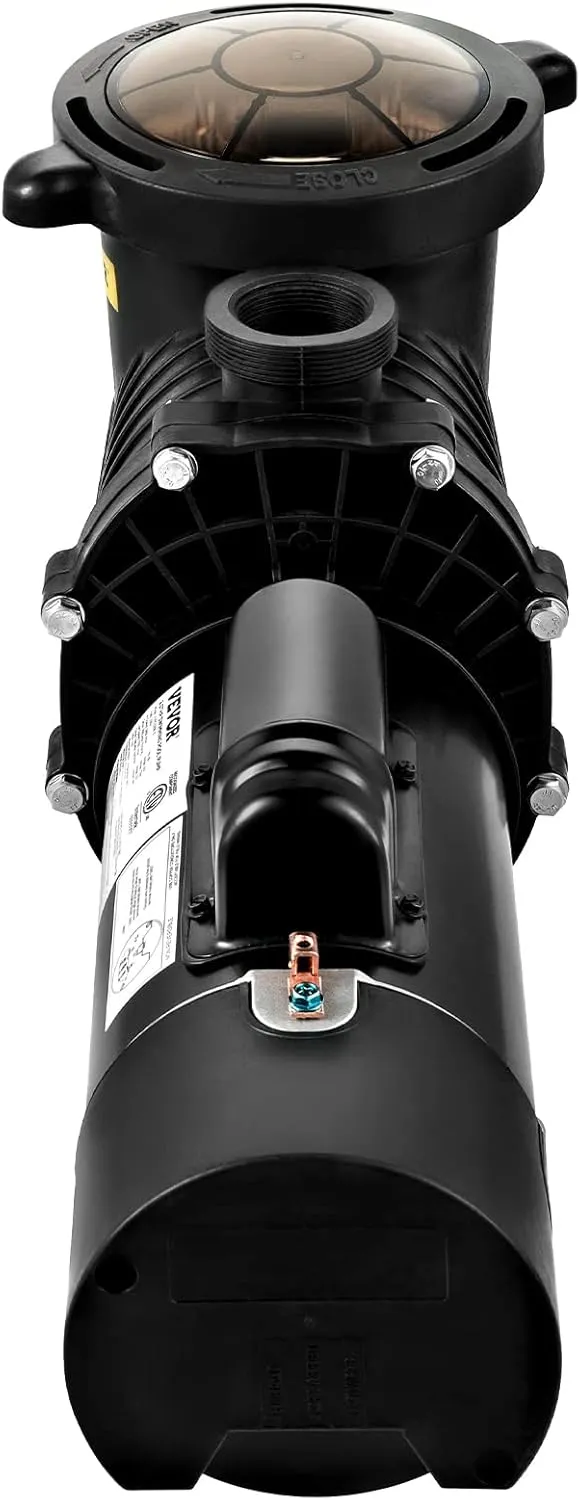 VEVOR Swimming Pool Pump, 1.5 HP 230 V, 1100 W Double Speed Pump for Above Ground Pool w/ Strainer Basket, 5400 GPH Max. Flow, Certification of ETL for Security