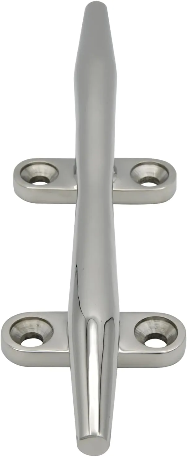 Vinland Marine 316 Stainless Steel Herreshoff Cleat, Length 4" ~ 12", Multi-Pack, Investment cast, Anchor Cleat, Marine Cleat, Rope Cleat, Dock Cleats, Sailboat Hardware Cleats, Classic Boat Cleats