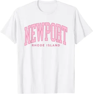Vintage Newport Rhode Island Retro preppy womens girls T-Shirt