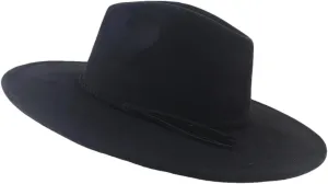 Women Suede Top Hat Wide Brim Fedora Hat Men Autumn Winter Felt Jazz Hats Classic Church Fedoras Chapeau Sombrero