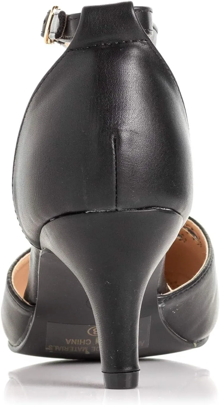 Women's Jamie-01 Vintage Round Toe T-Strap Mary Jane Costume Dress High Heel Swing Shoe with Sexy 3" Heel for Every Flapper