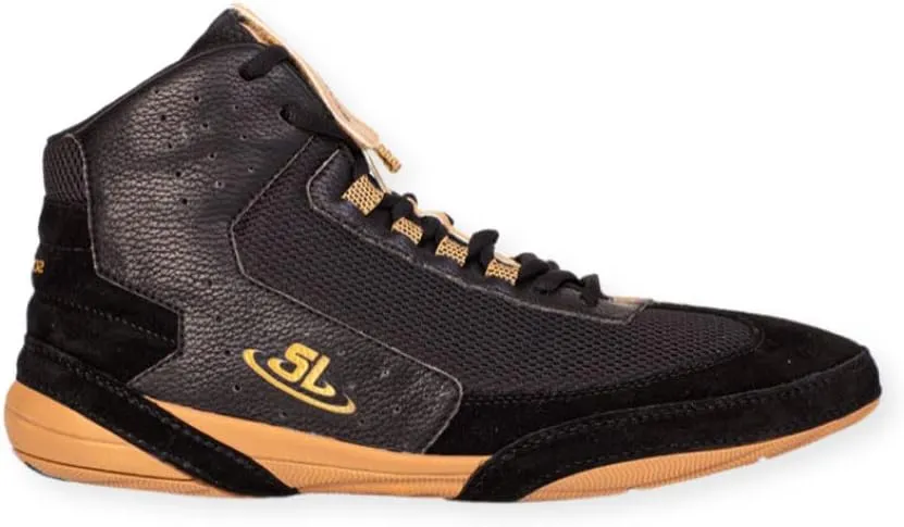 Wrestling | Ascend One Wrestling Shoes | Black & Gold | Premium Quality | Wrestlers Choice!