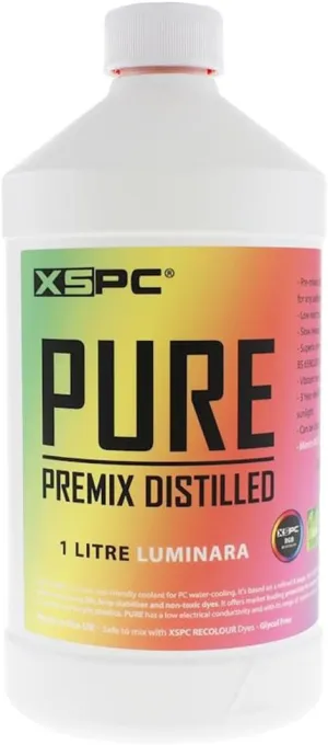 XSPC Pure Premix Distilled PC Coolant, 1 Liter, Luminara