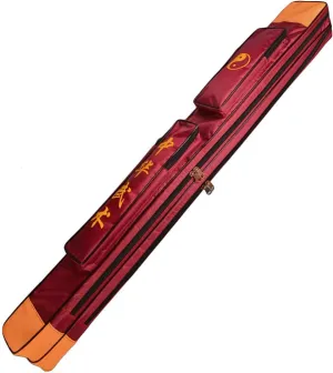 ZooBoo Taichi Sword Carrying Bag - Chinese Kung Fu Sword Bag Single and Double Layer Sword Carrying Case Martial Arts Weapons Case Sword Shoulder Bag - Oxford Cloth with PU